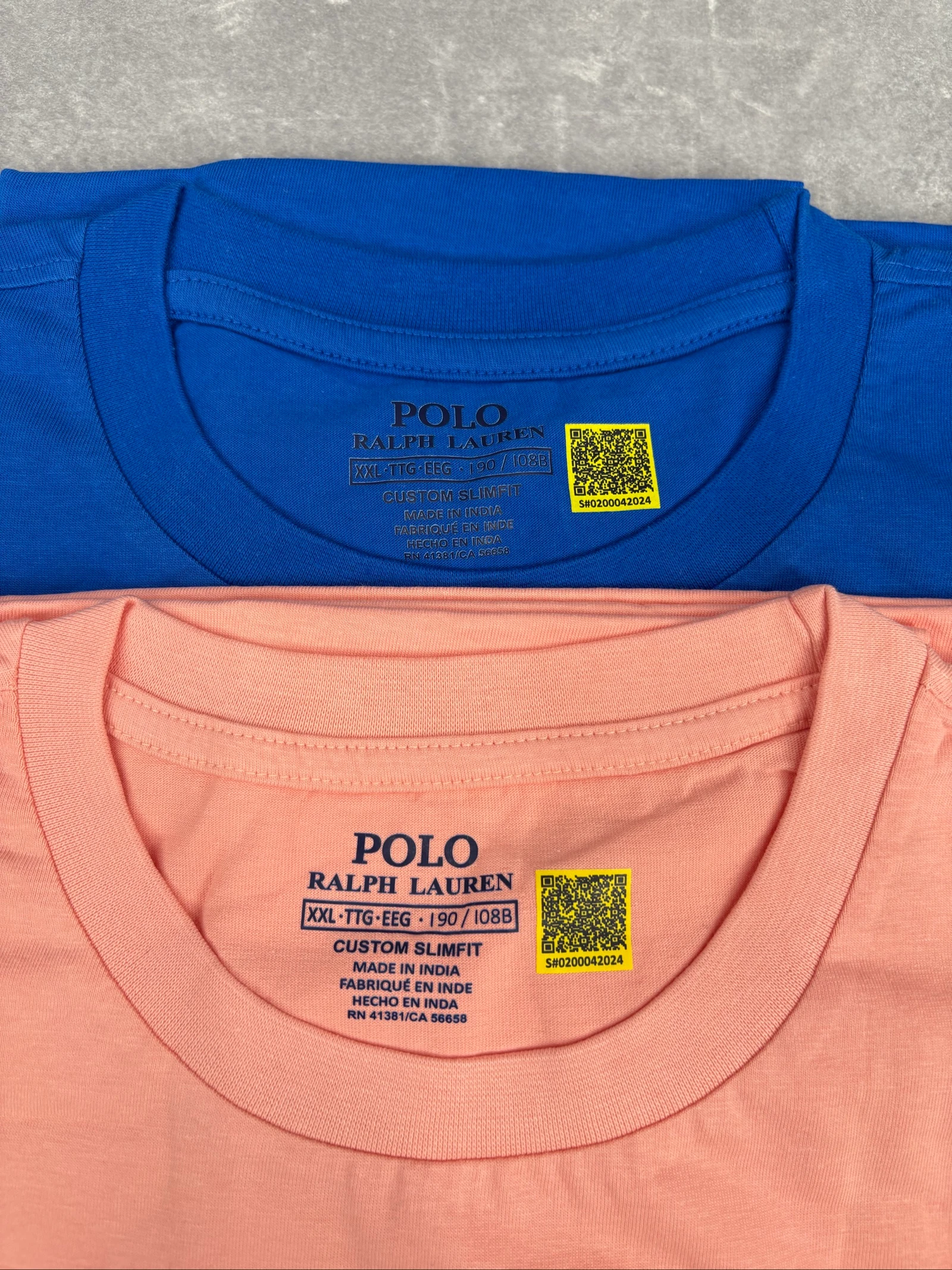 Set of 2 Ralph Lauren T-shirts (blue and salmon) – photo 2